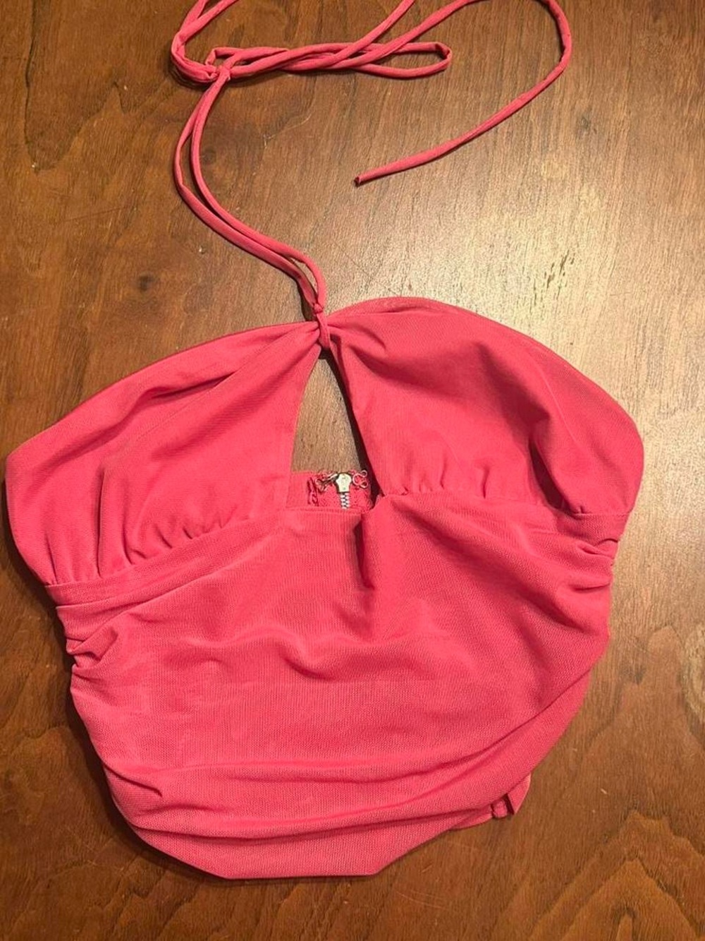 Women's Halter Crop Top in Pink